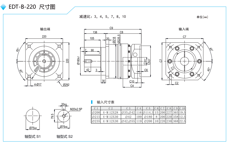 行星減速機