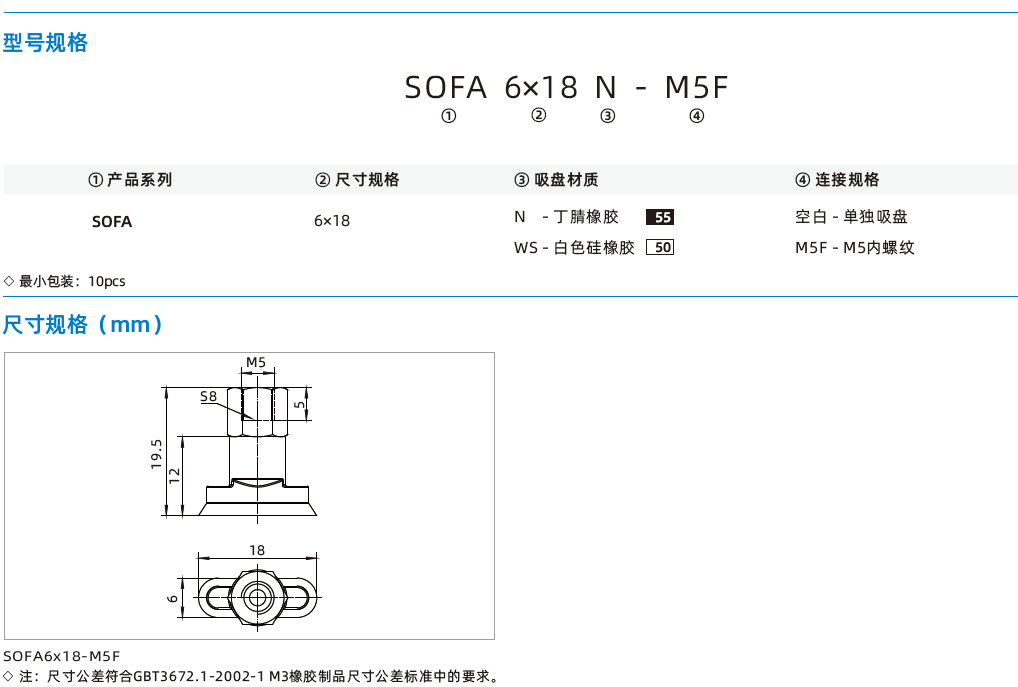 SOFA系列-橢圓扁平吸盤