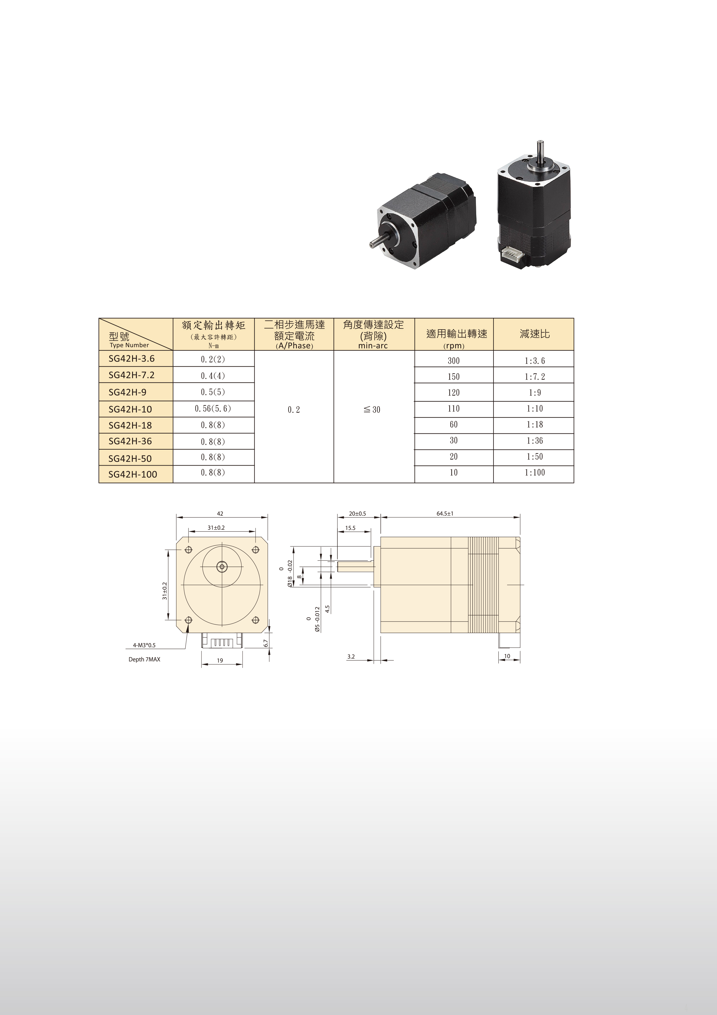 SH/SG 步進(jìn)一體式減速機(jī)